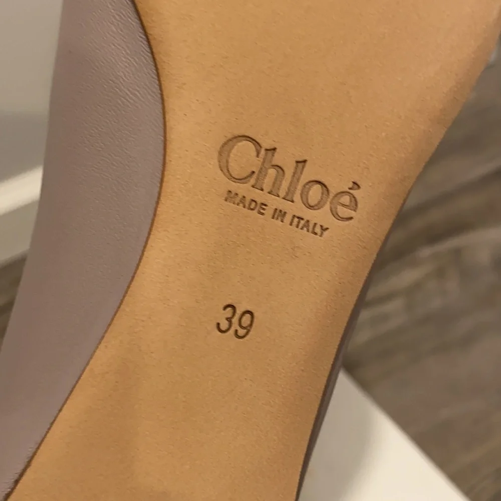 😍 Chloe Lauren Leather Ballet Flats Shoes NEW! - Picture 14 of 16